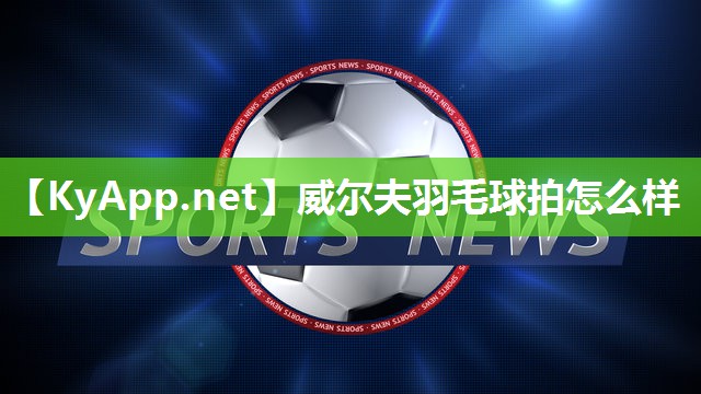 威尔夫羽毛球拍怎么样