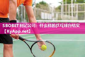 什么样的乒乓球台结实 什么样的乒乓球台结实